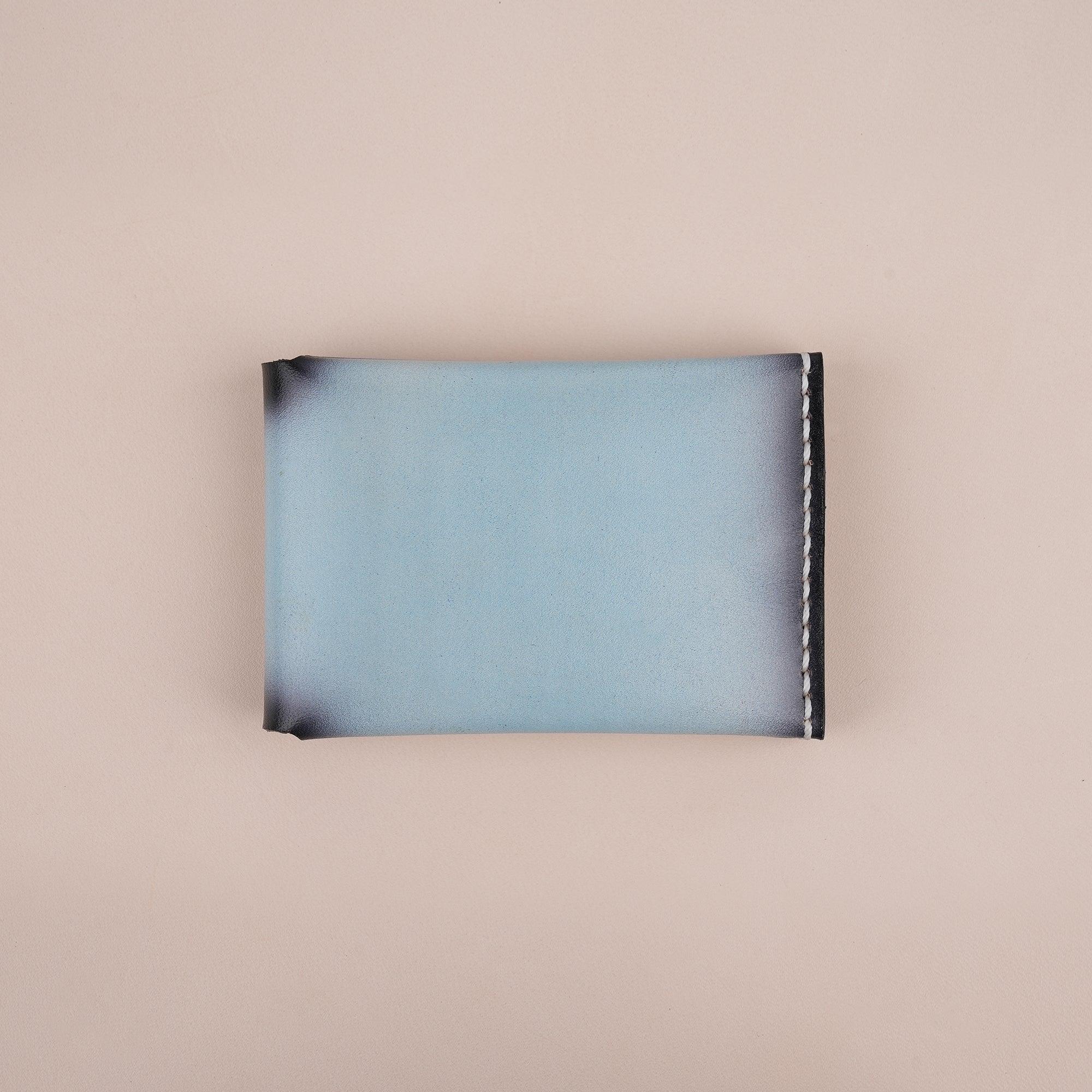 Patina Light Water Minimalist Bifold Card Holder Wallet - WildandKing