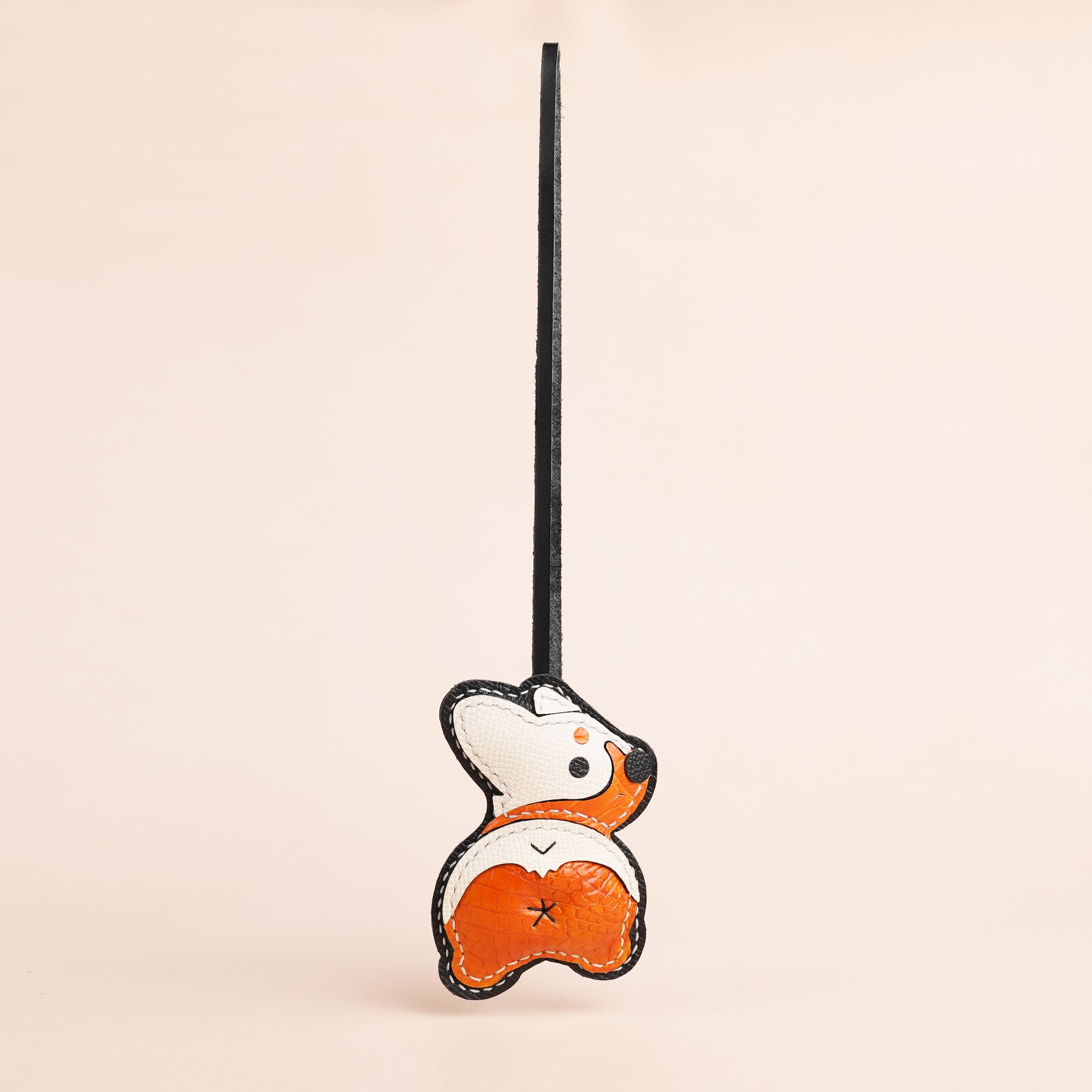 White Corgi Dog Bag Charm