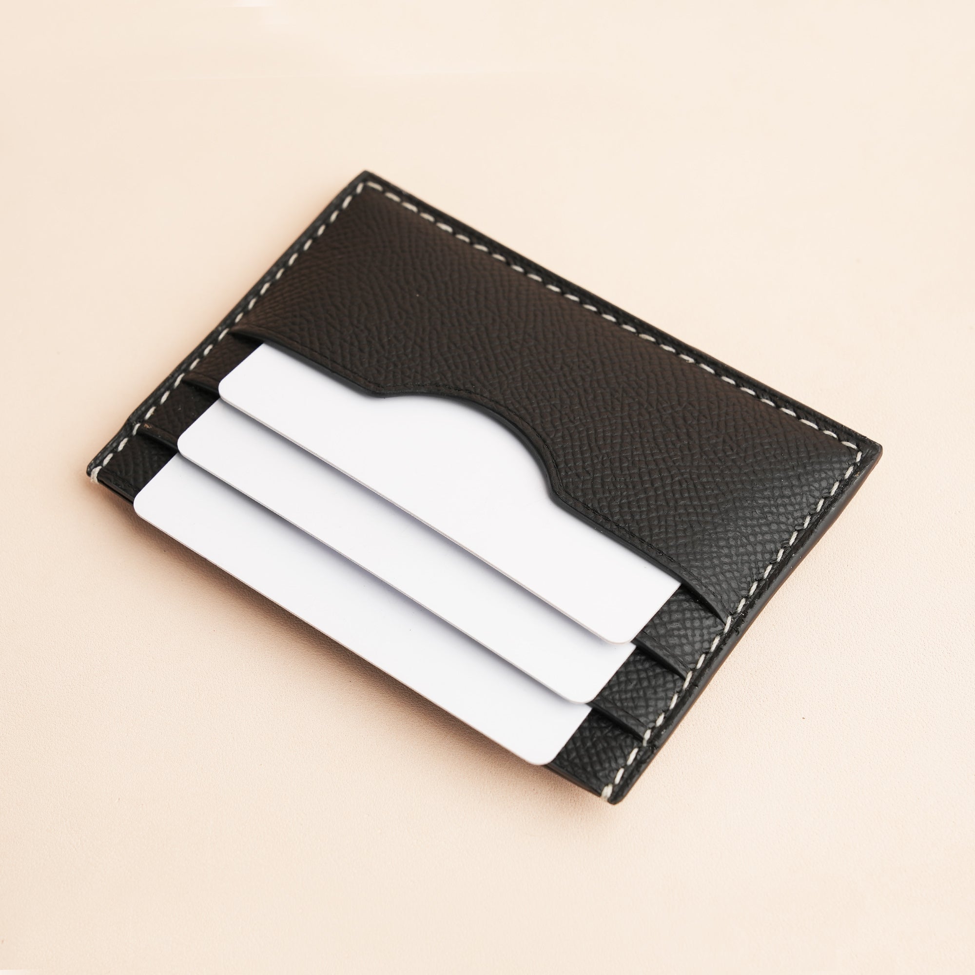 Epsom Leather mix Alligator Leather Card Holder - Stupid Monkey