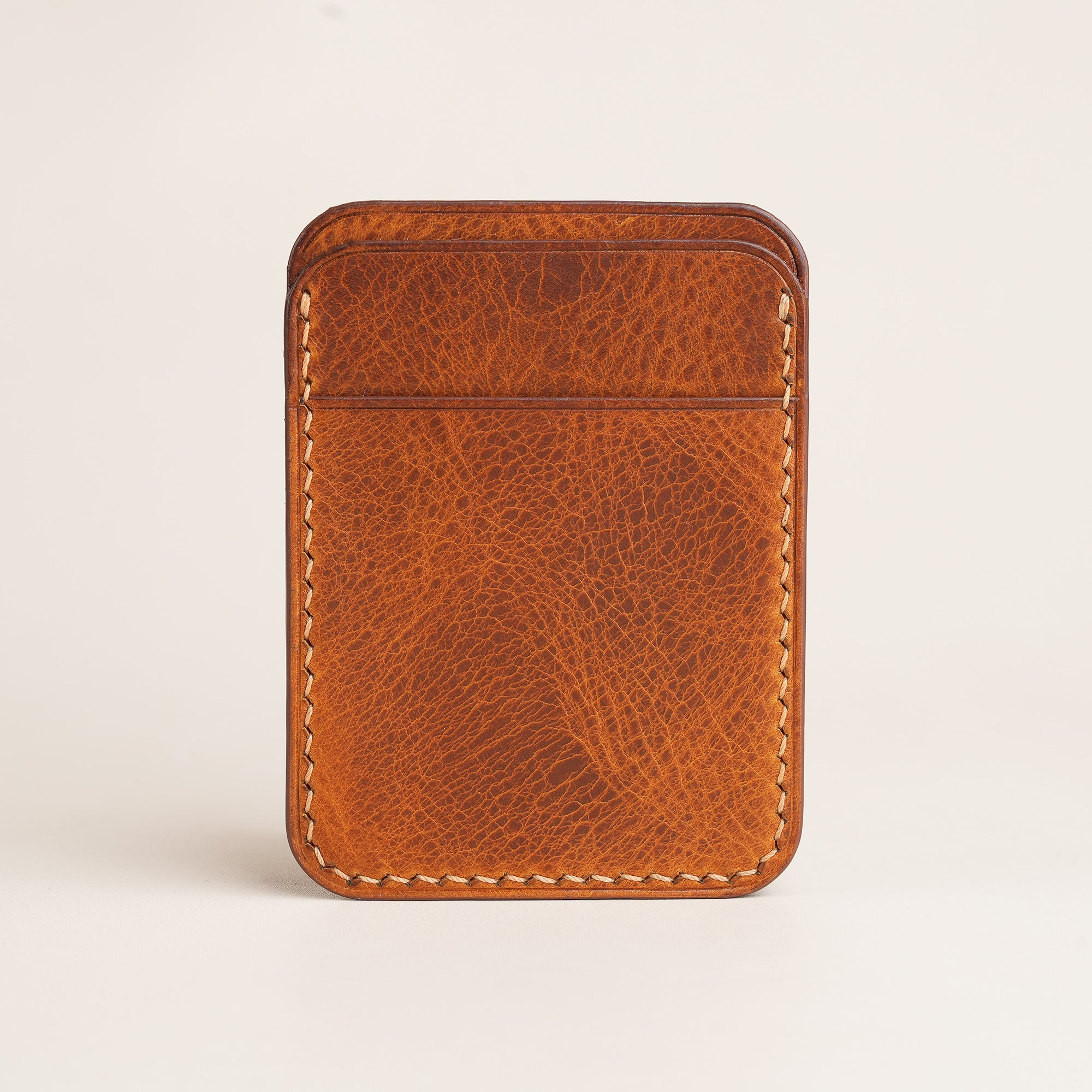 Whiskey Badalassi Carlo Waxed Leather Money Card Clip