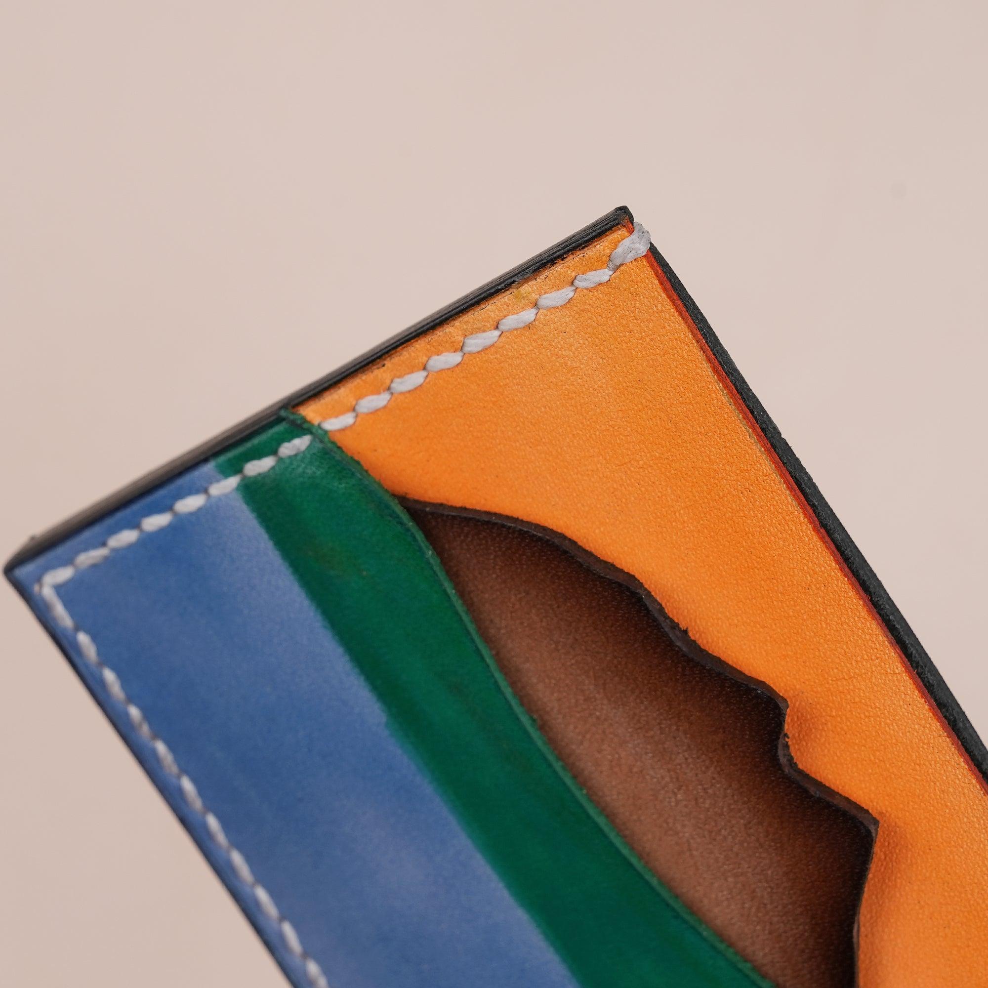 Leather Minimalist Custom Card Holder - WildandKing