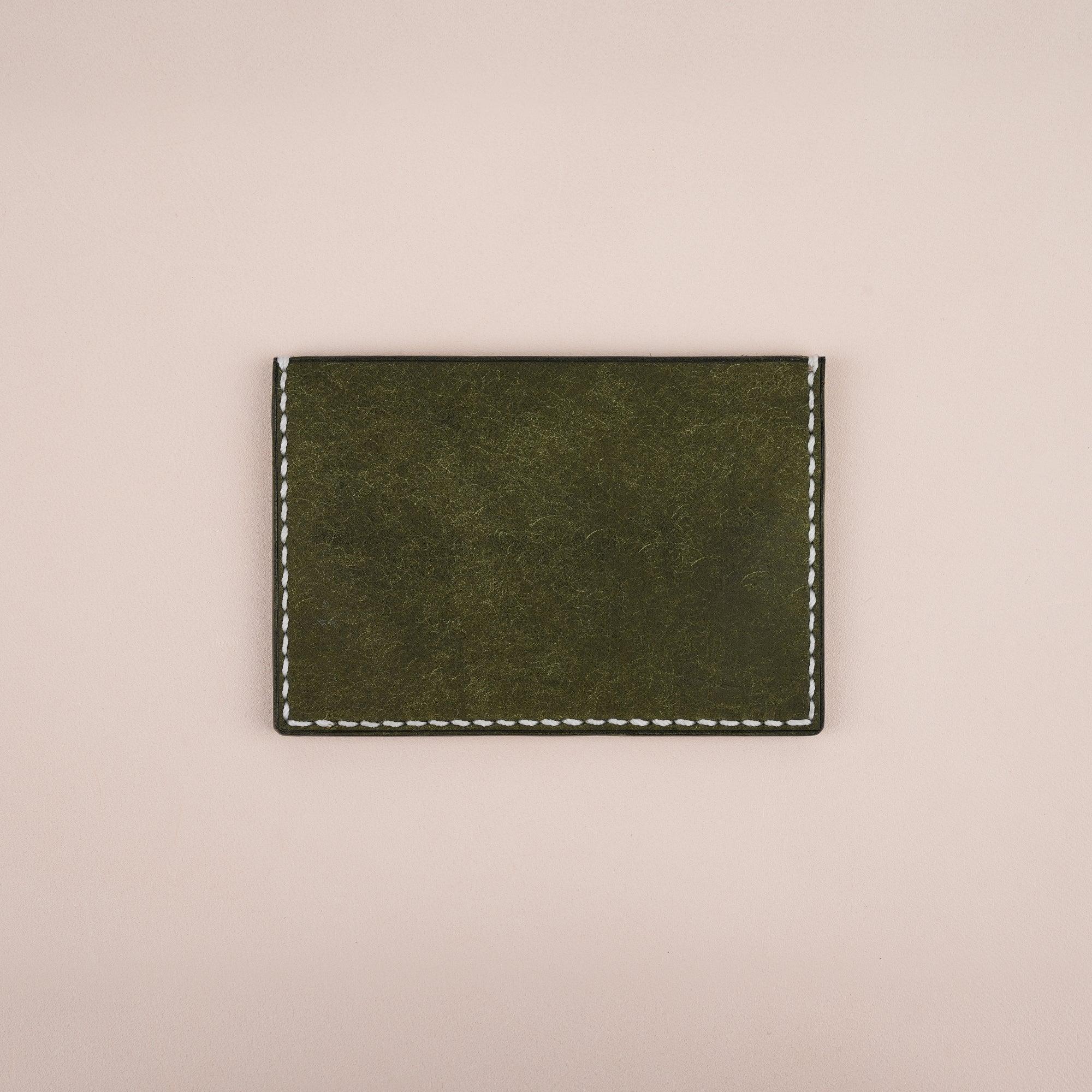 Green Pueblo Leather Minimalist Card Holder Alligator Stupid - WildandKing