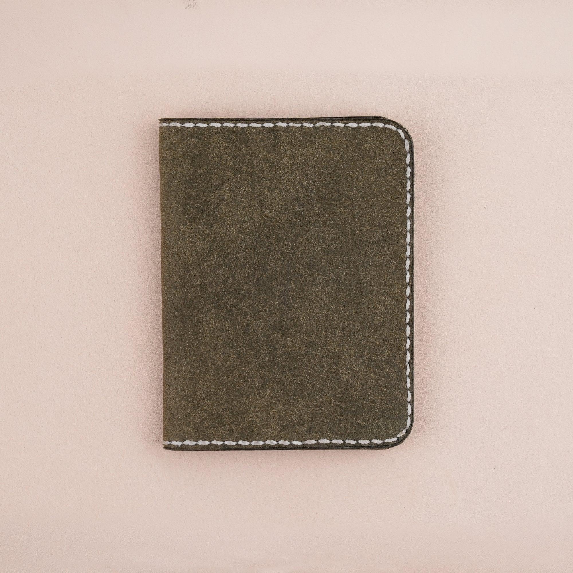 Moss Pueblo Leather Slim Bifold Card Wallet - WildandKing